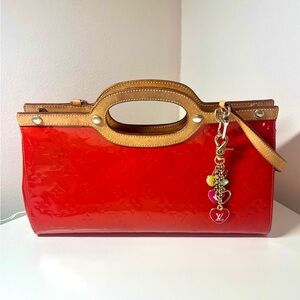 Vintage Red Purse with Keychain